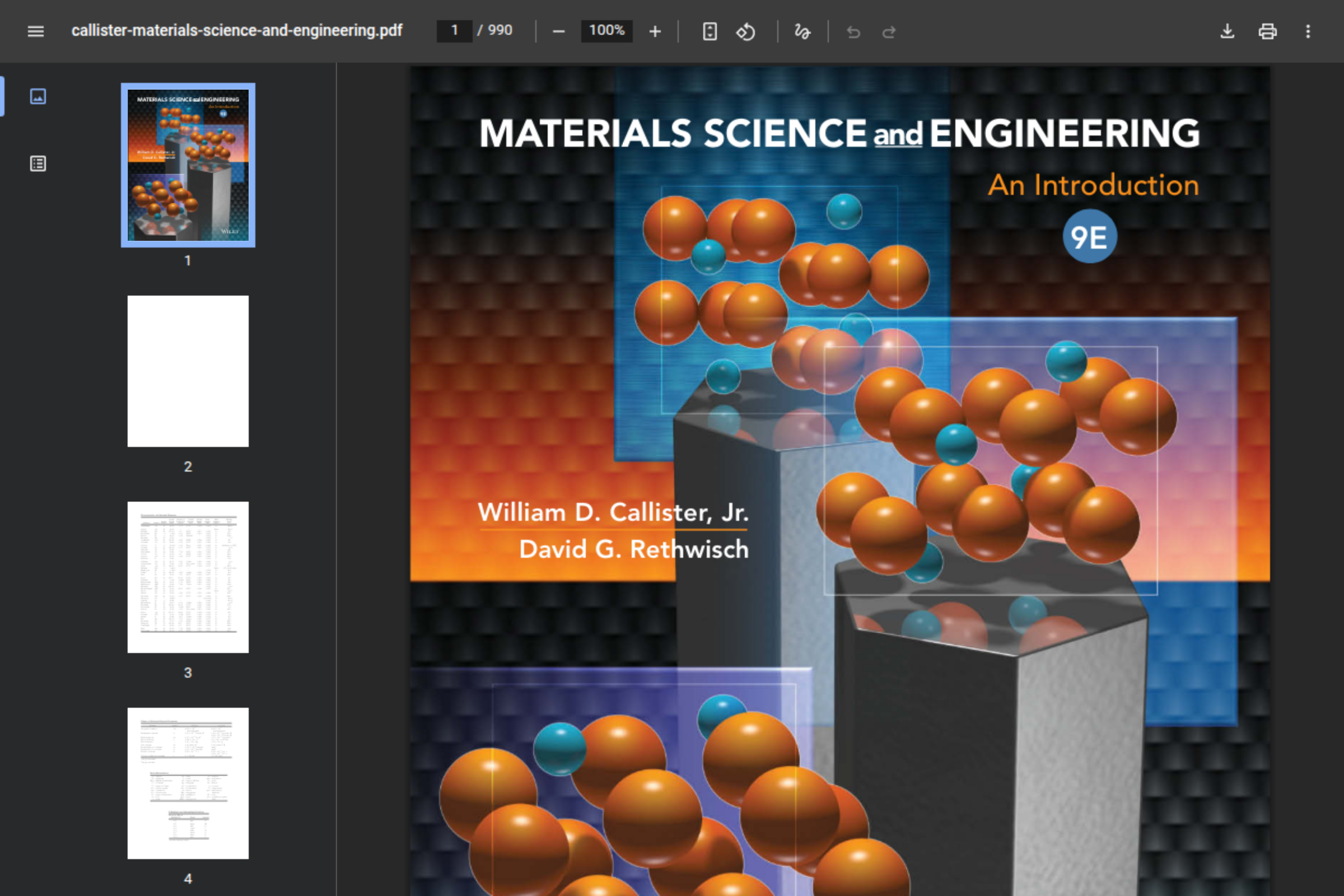 Preview of Callister Material Science and Engineering
