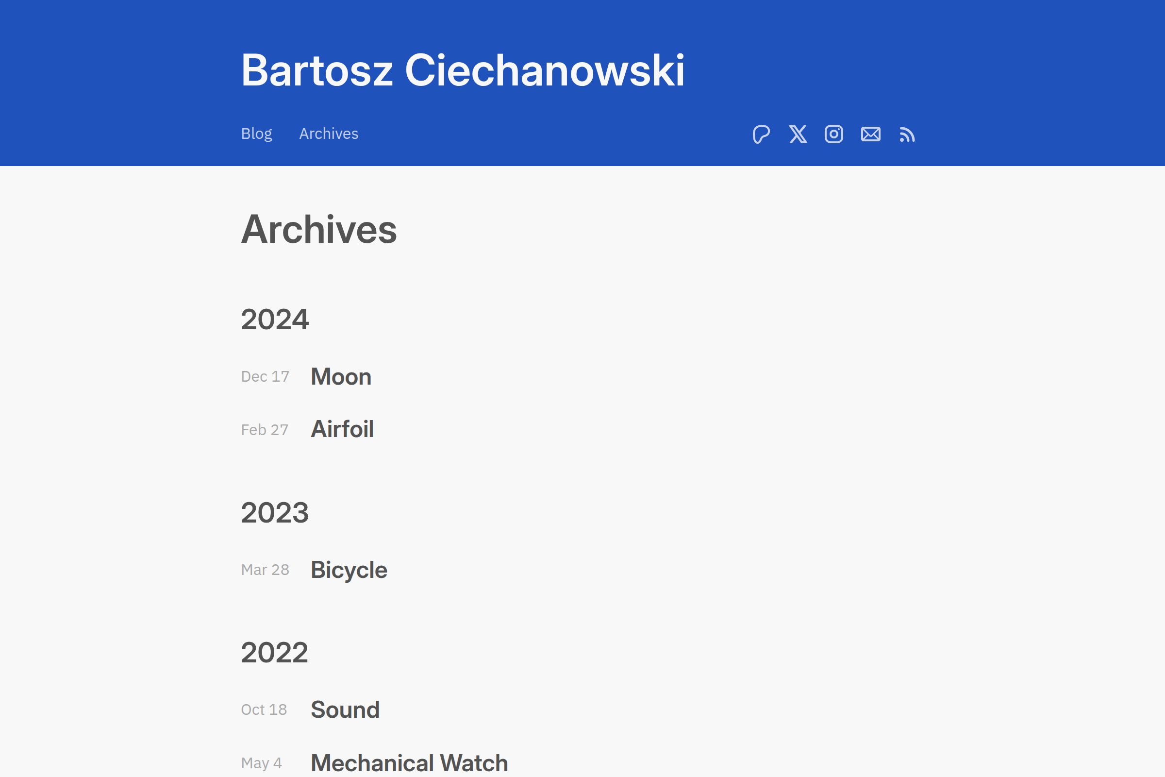 Preview of Bartosz Ciechanowski