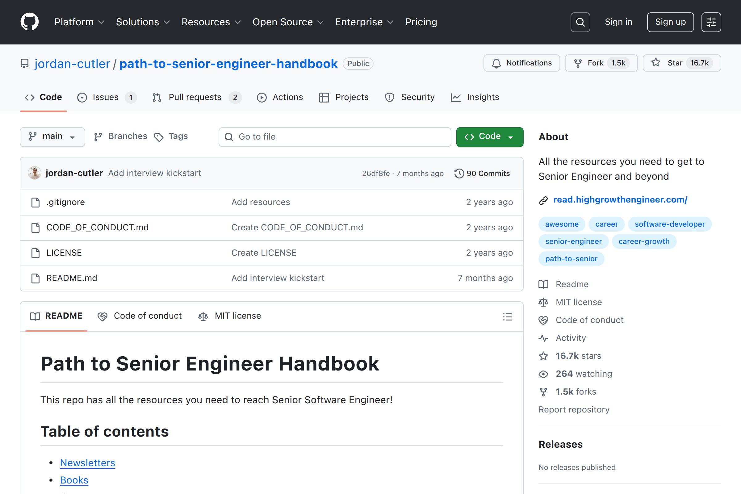 Preview of Path to senior engineer handbook