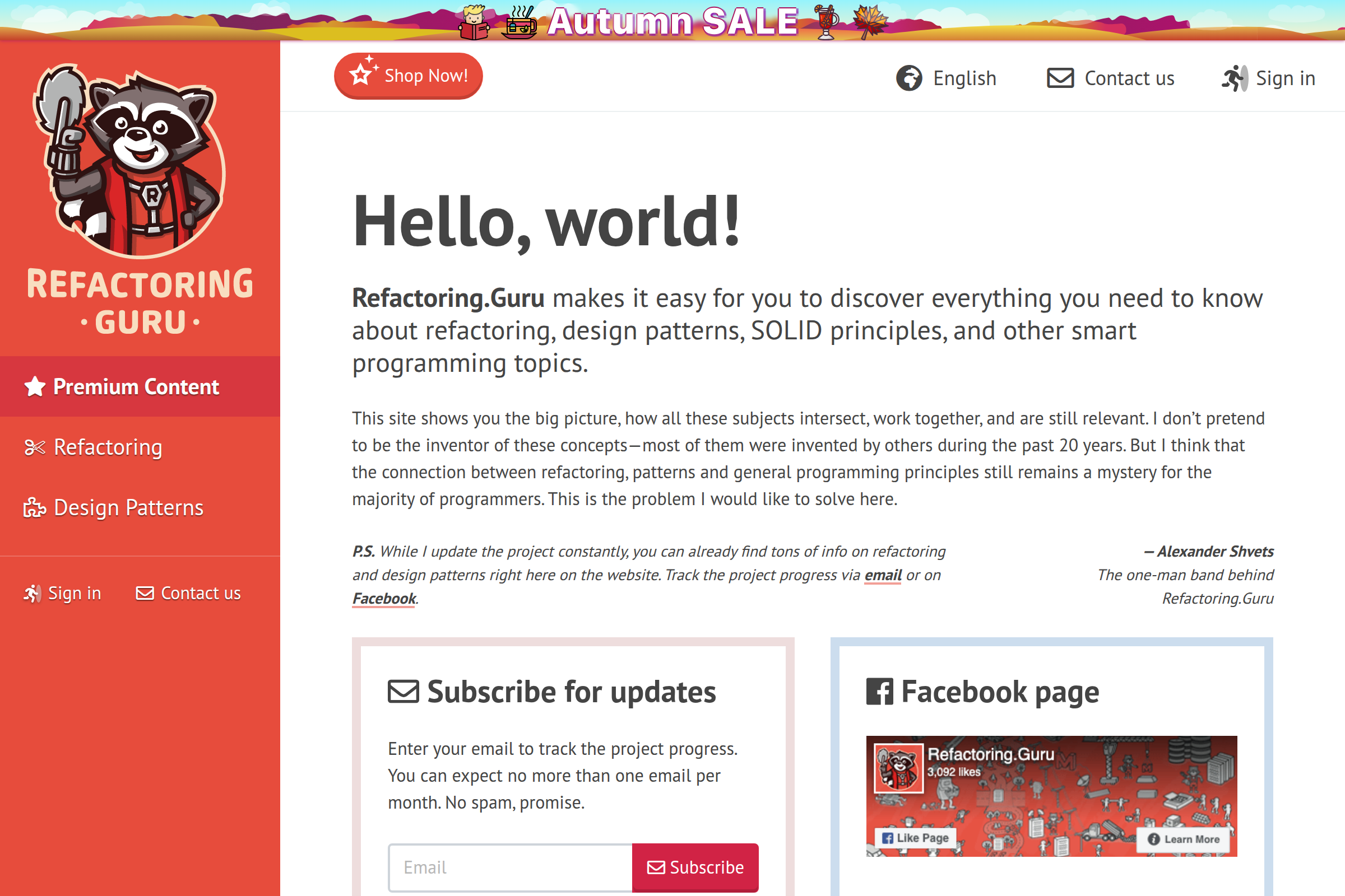 Preview of Refactoring Guru Design Patterns