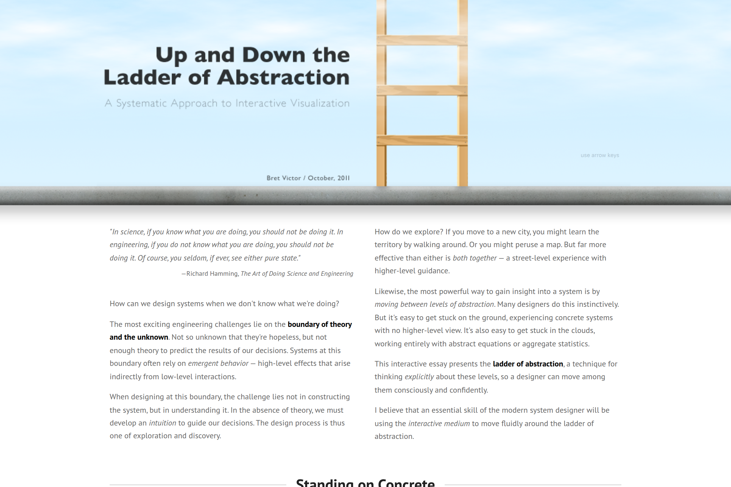 Preview of Up and down the ladder of abstraction