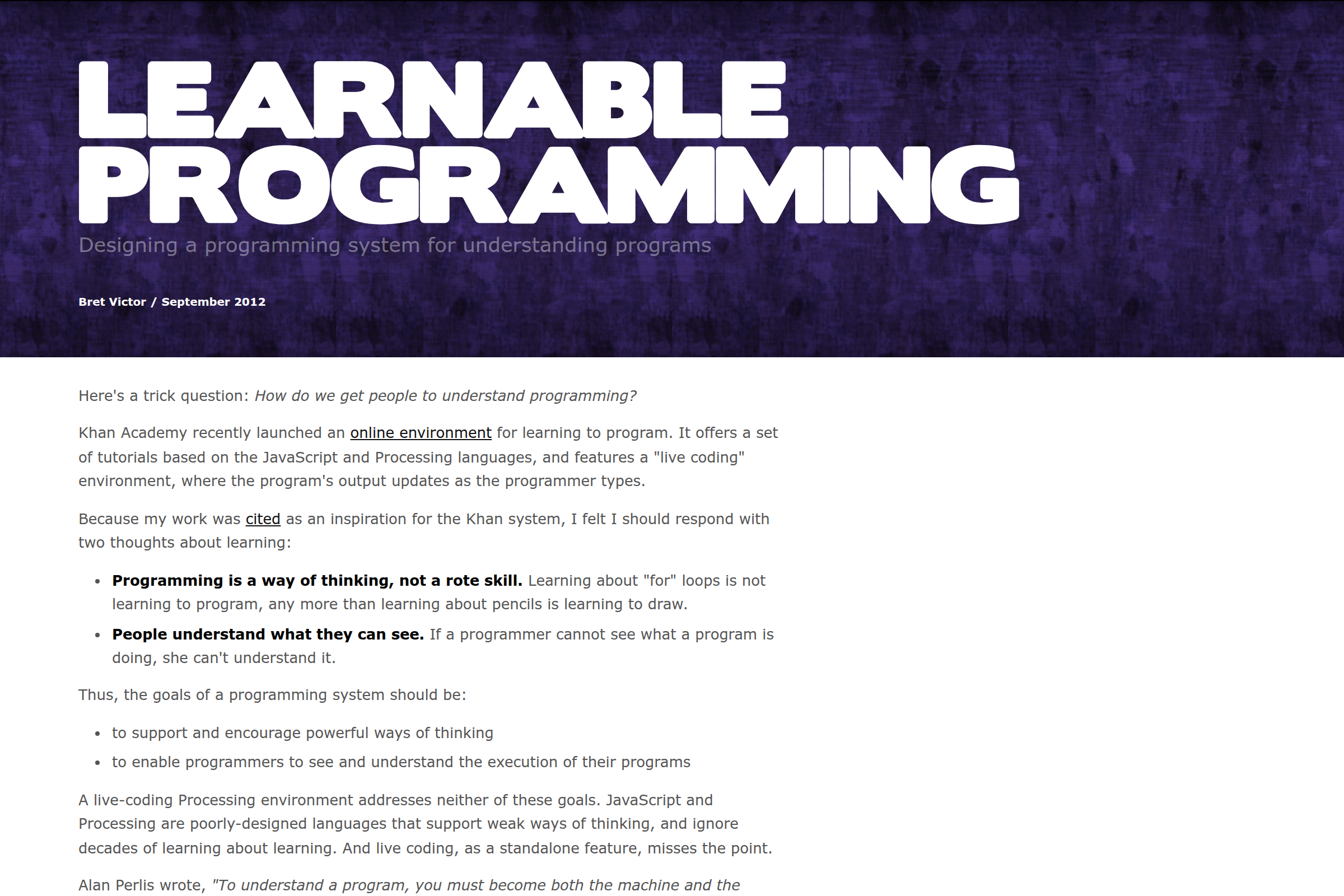 Preview of Learnable programming