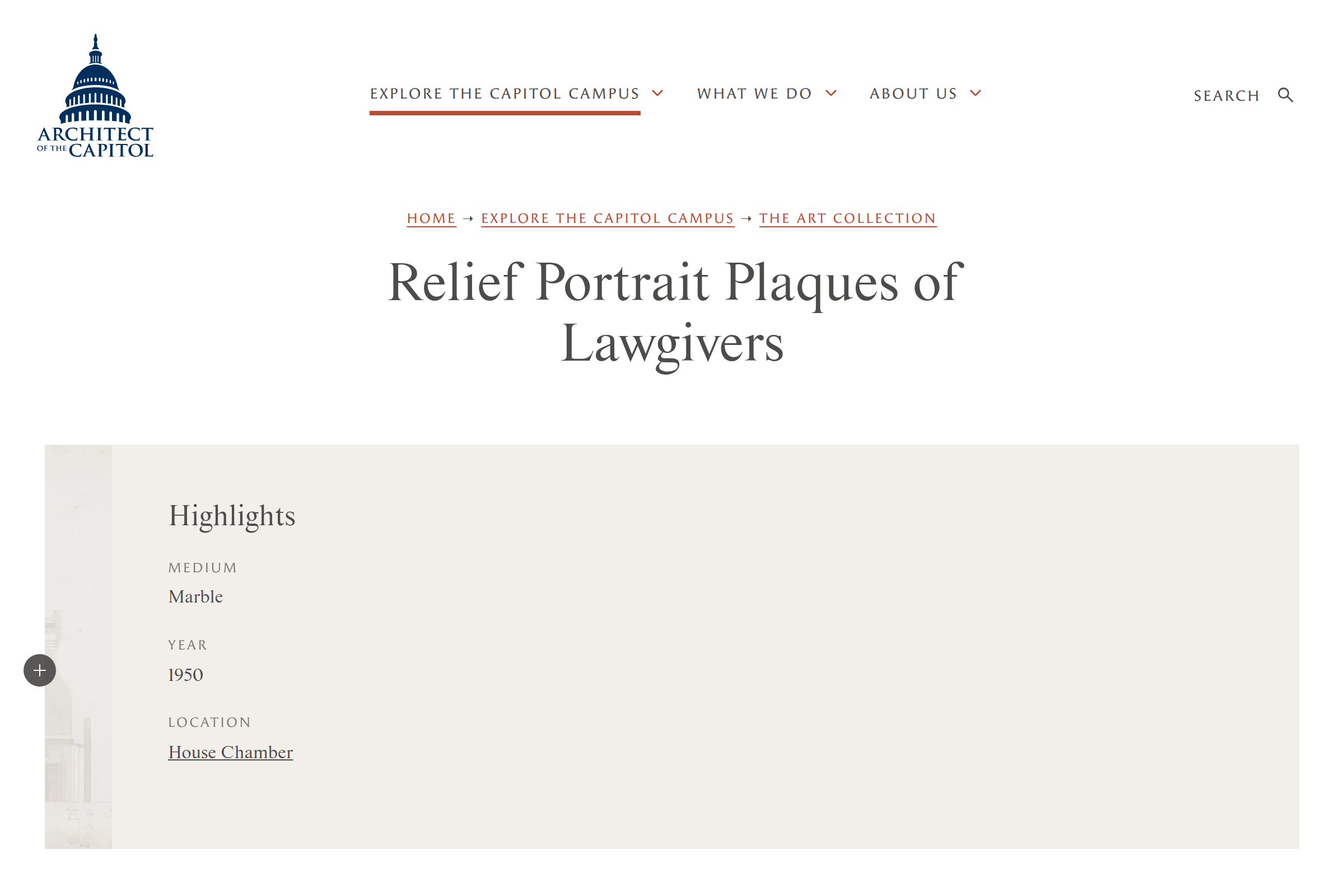 Preview of Relief portrain plaques of law givers