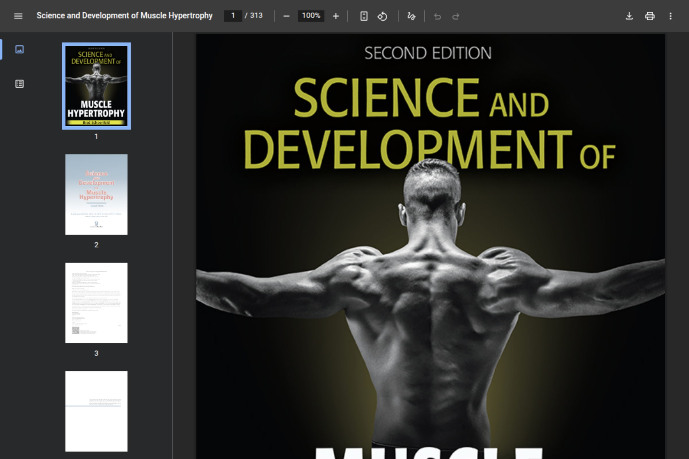 Preview of Science and development of muscle hypertrophy