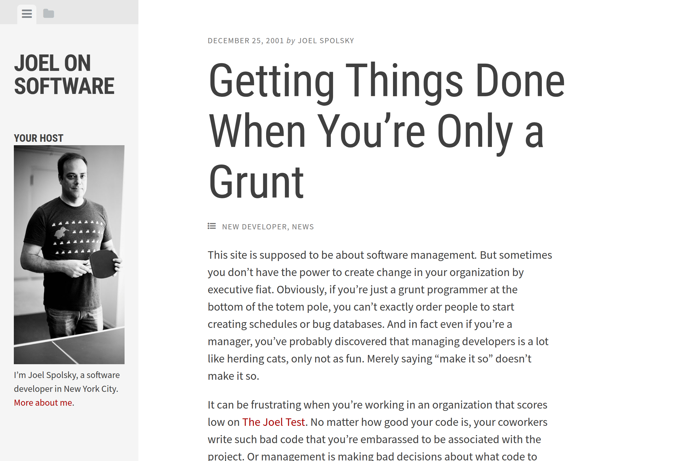 Preview of Getting things done when you're only a grunt