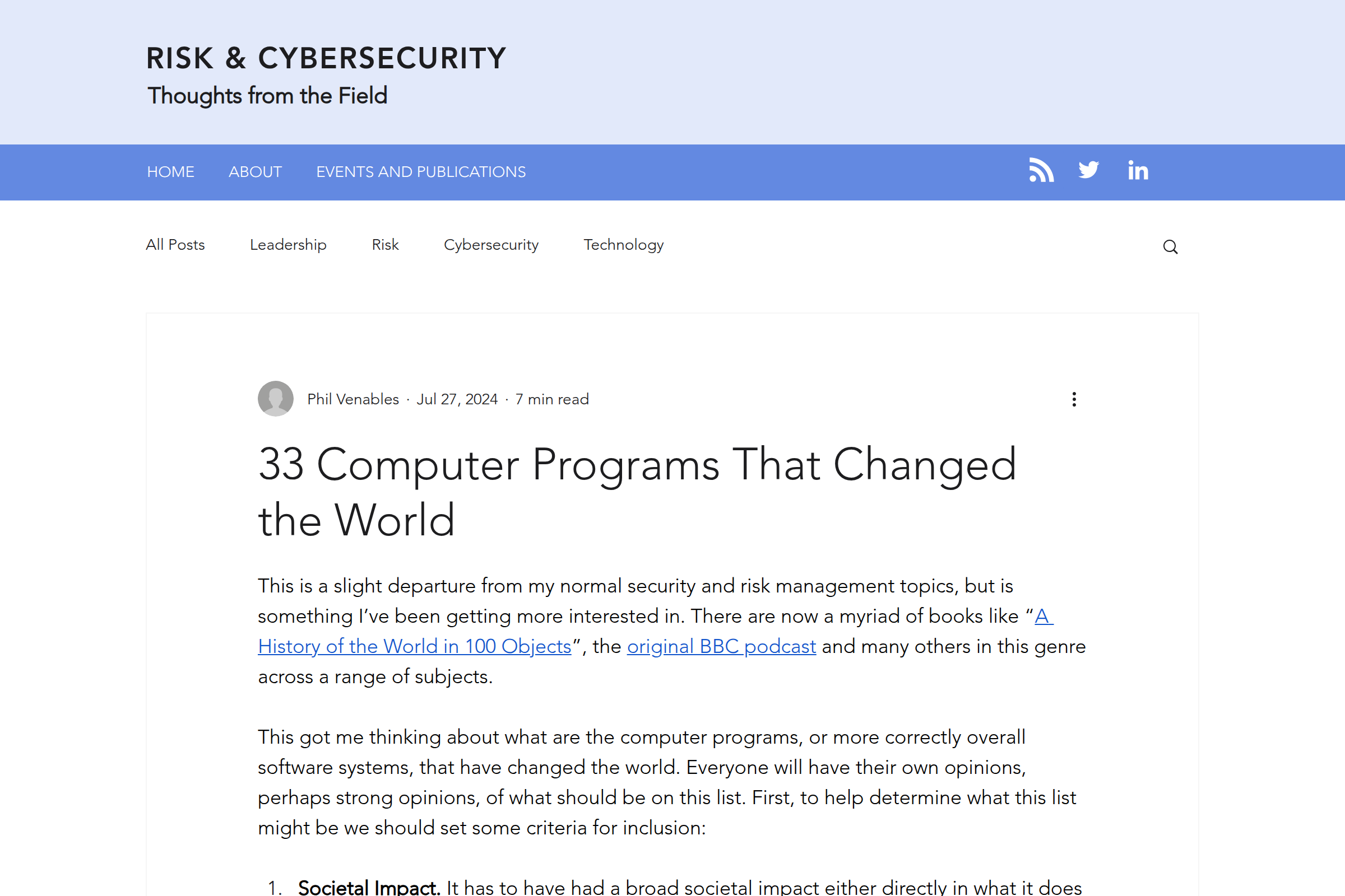 Preview of 33 Programs that changed the world