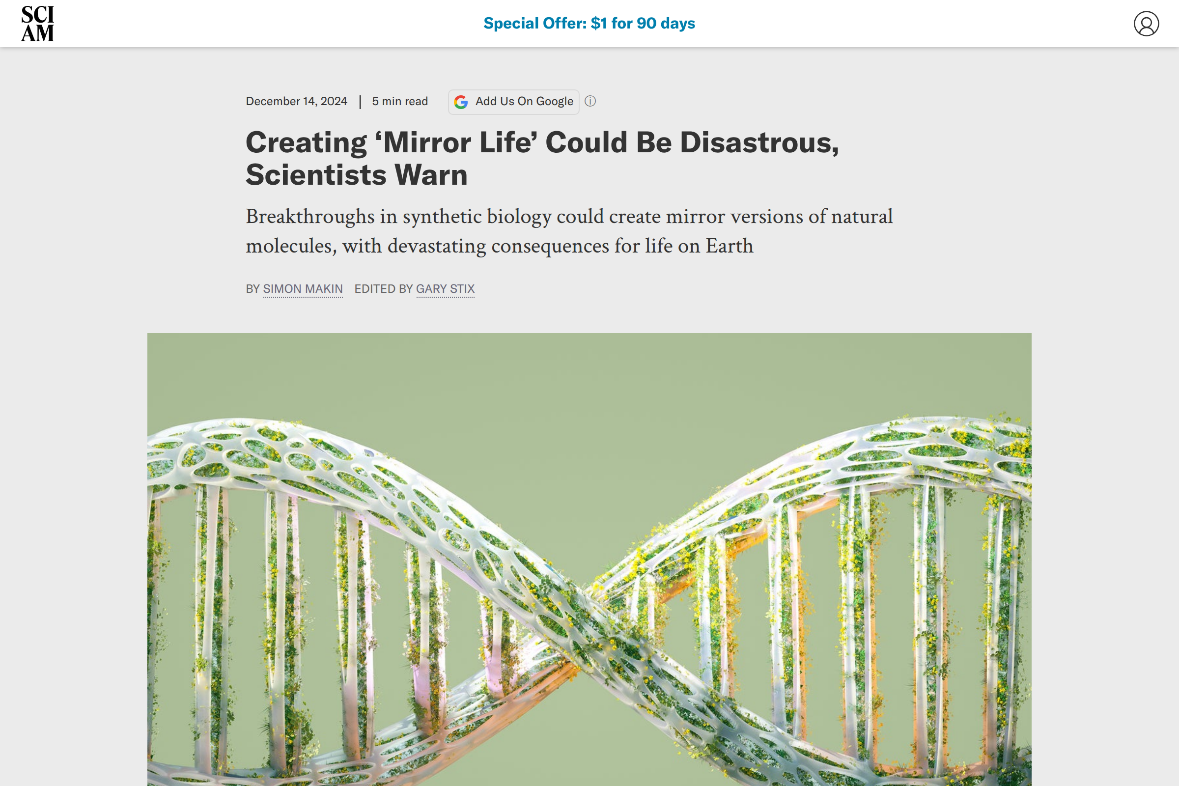 Preview of Creating mirror life