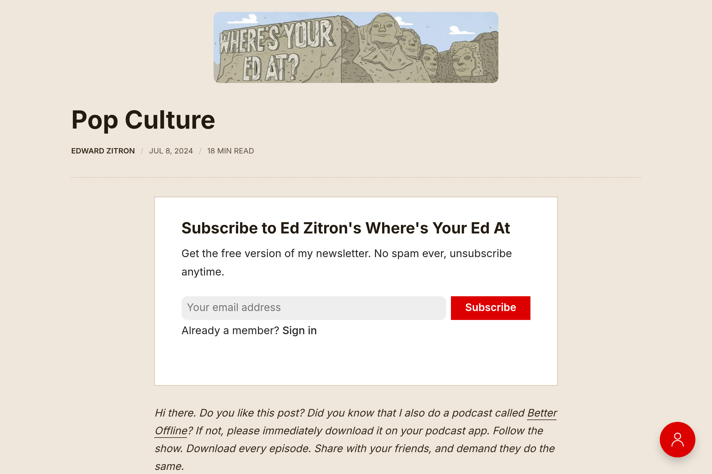 Preview of Pop culture - Where's your Ed at
