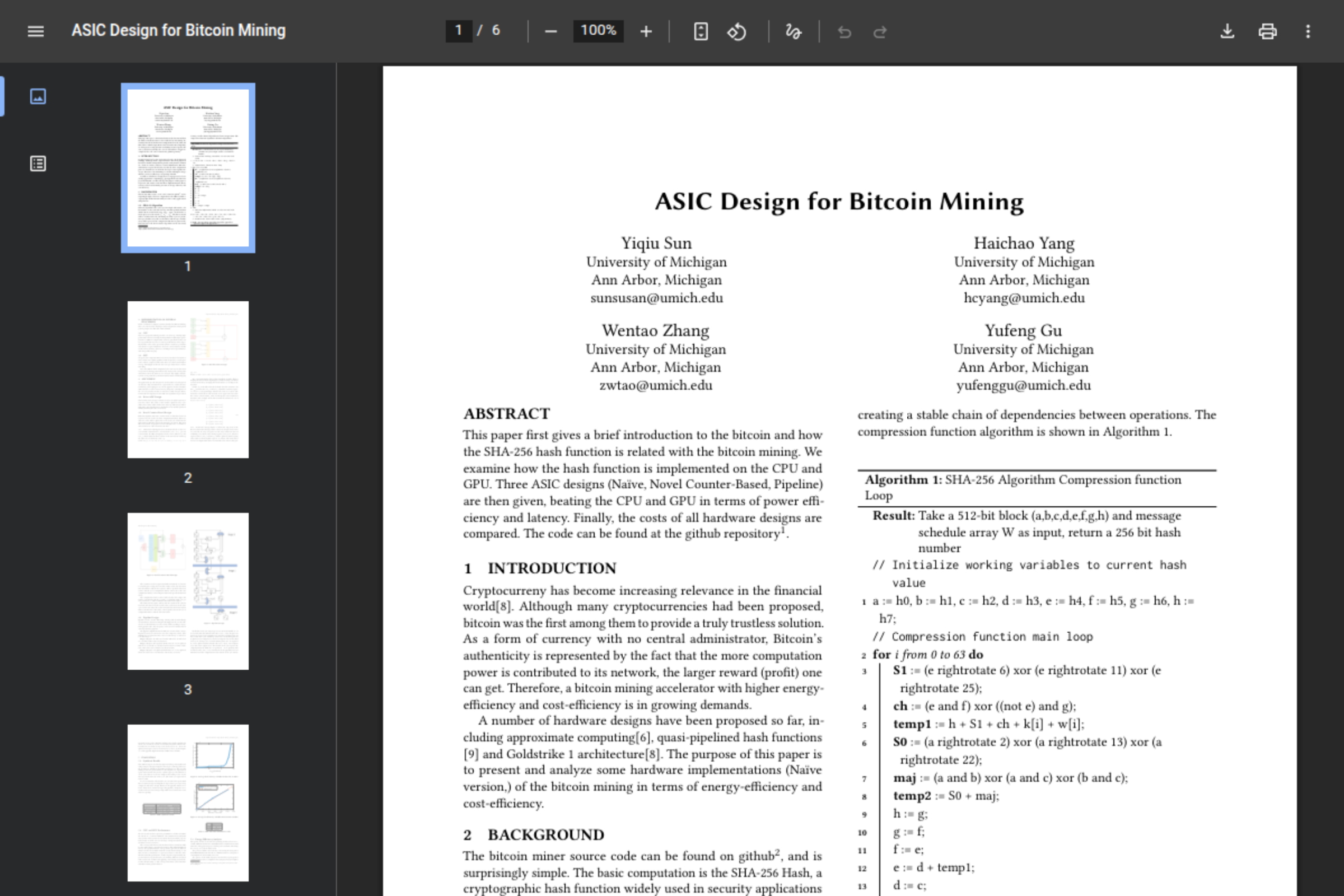 Preview of ASIC Design for Bitcoin Mining